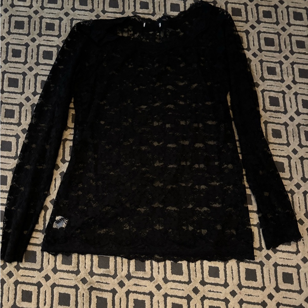 Black lace top